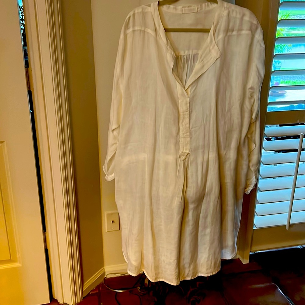 White beach dress